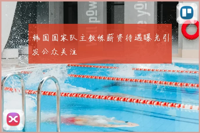 韩国国家队主教练薪资待遇曝光引发公众关注